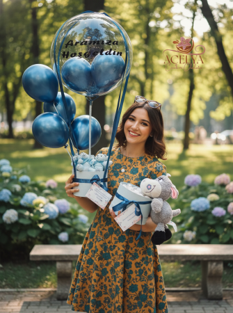 Aramıza Hoş Geldin Erkek Bebek Seti